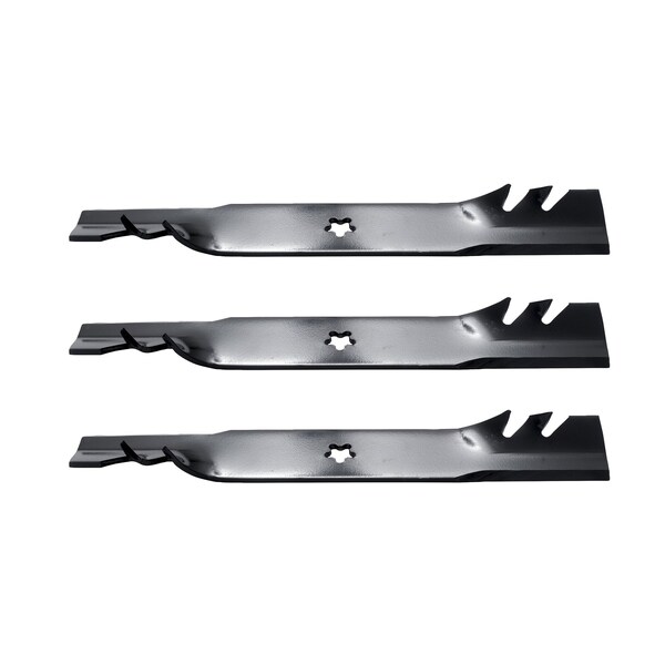 Lawn Mower Blades 3-pc Set, Gator G3, 21-15/16'' for 48'' Deck, fits AYP, Craftsman & More